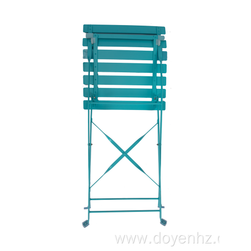 Outdoor Metal Folding Slat Chair(5 Seat& 2 Back)